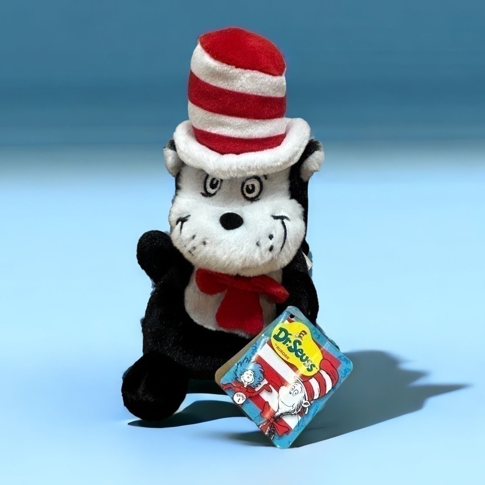 Dr. Seuss Cat in the Hat Aurora Plush Bean Bag Toy Stuffed Animal NEW